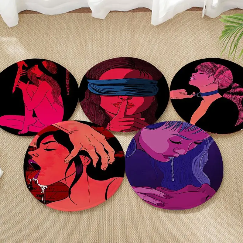 Подушка для стула с абстрактным рисунком круглая декоративная веревка секса