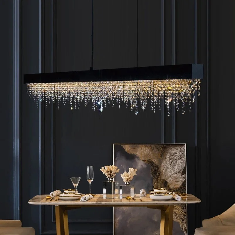 

Pendant Light Led Art Chandelier Lamp Room Decor Kitchen Island Luxury Modern Crystal Dining Hanging Fixture Home Decor Indoor