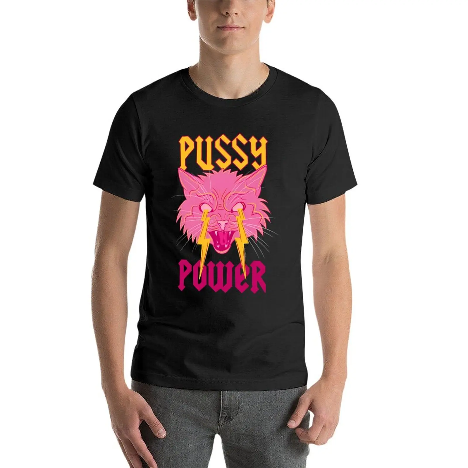 Мужская футболка с принтом Pussy Power