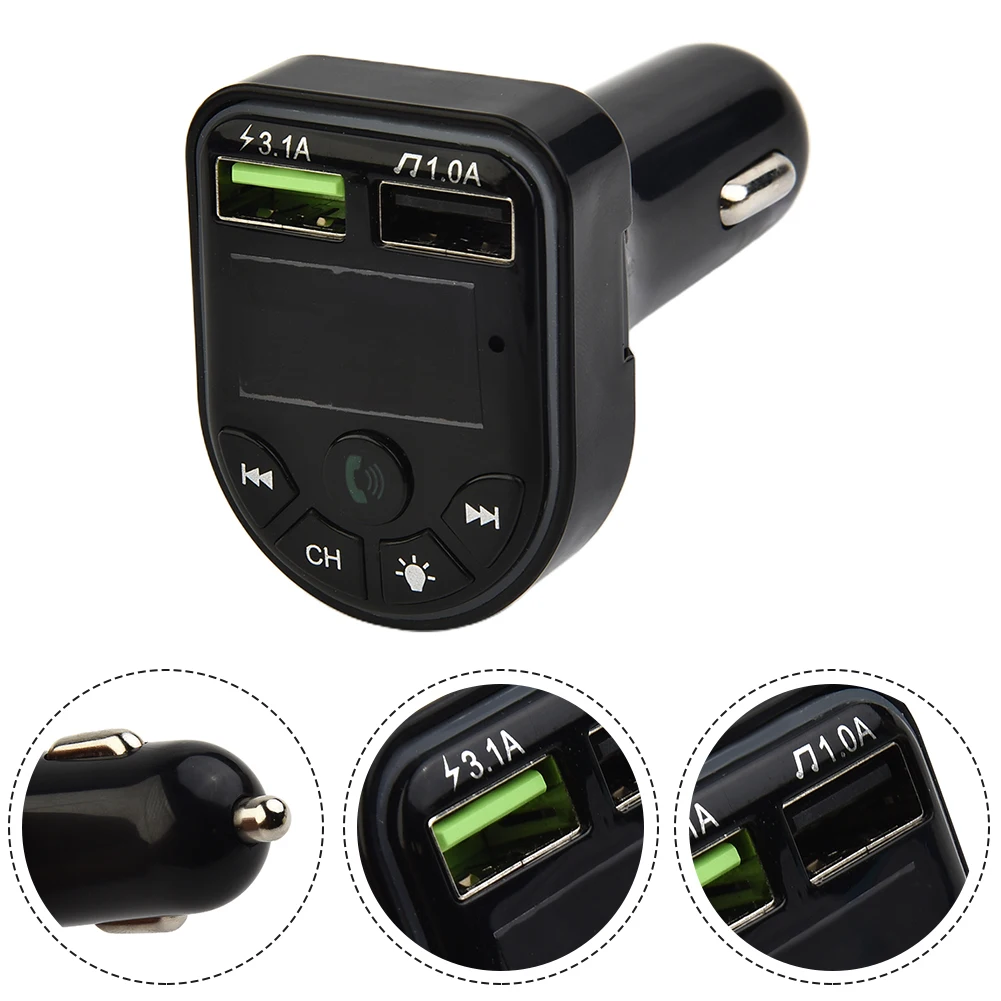 

Car Bluetooth Audio MP3 Player FM Transmitter Wireless Hands Free Music Receiver Dual USB Interface Fast Charge Car Electronics