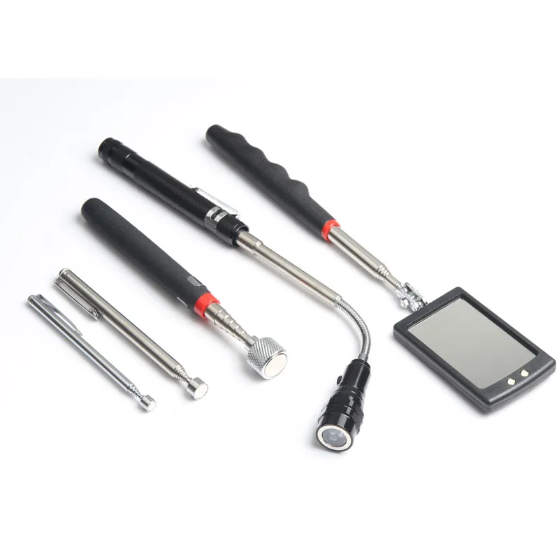 

Telescopic Reflector Car Chassis Inspection Mirror Suction Iron Bar Magnetic with Light Pickup