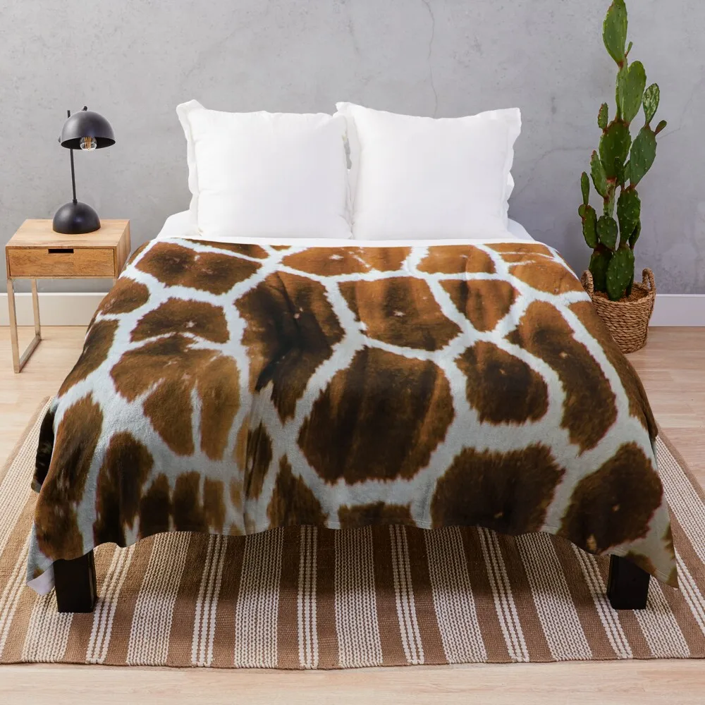 

Плед из кожи жирафа, одеяло для пикника, пушистое одеяло