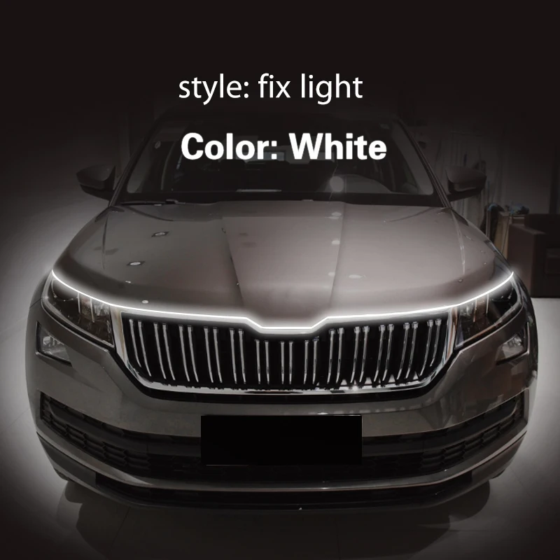 

1 шт. для Skoda Kodiaq 2016-2023 светодиодные DRL дневные ходовые огни дневного света противотуманные фары гибкая световая полоса универсальная