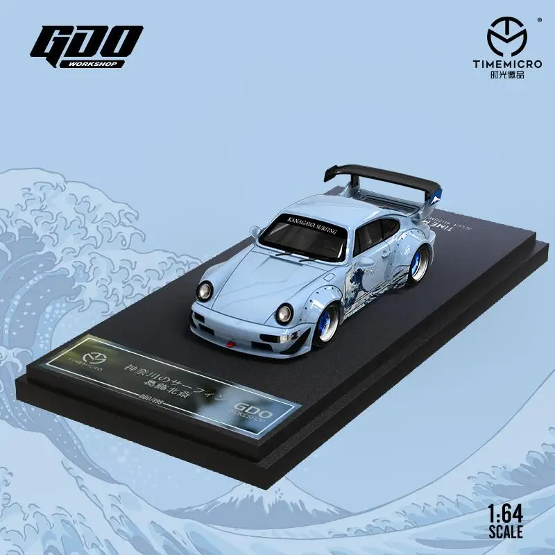 Время Micro X GDO 1:64 RWB большая волна от канагава модель автомобиля