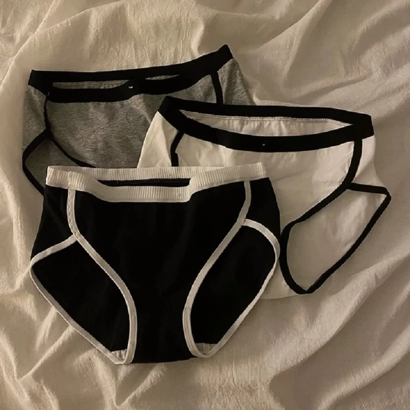 

Классическое Спортивное хлопковое женское нижнее белье с низкой талией, Бесшовные дышащие сексуальные трусики, женское нижнее белье