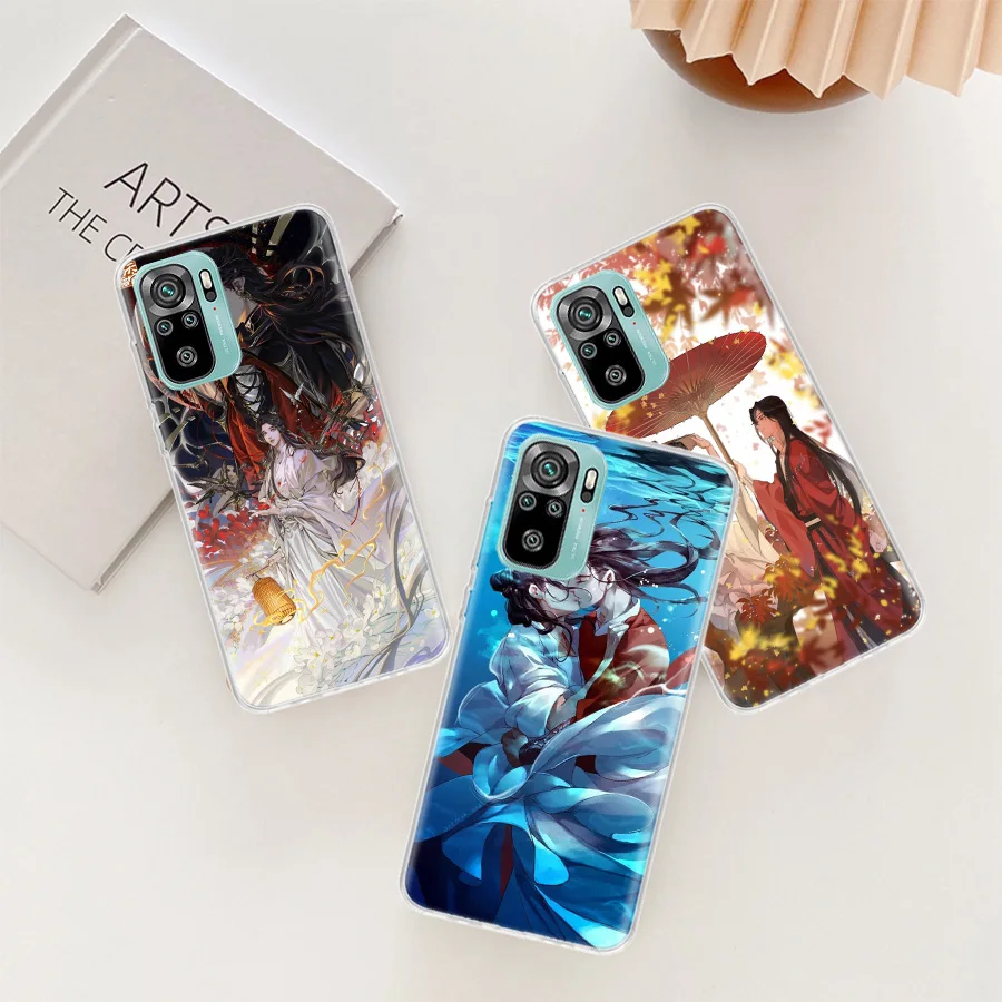 Tian Guan Ci Fu Phone Case For Xiaomi Redmi Note 12 11 Pro Plus 5G 12S 10S 11S 4G 11T 11E 10 9T 9 9S 8 8T 7 Cover Soft Color