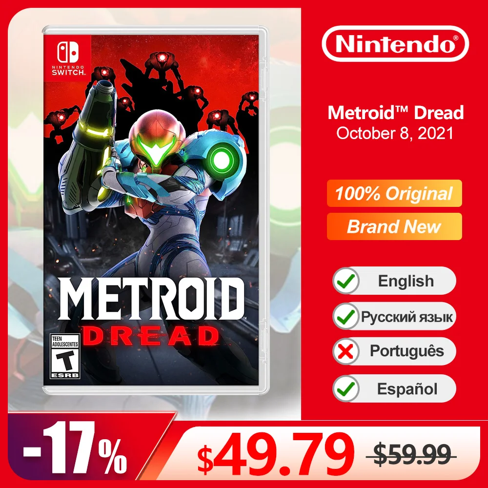 

Metroid Dread Nintendo Switch Game Deals 100% Original Physical Game Card Adventure Genre for Nintendo Switch Game Console