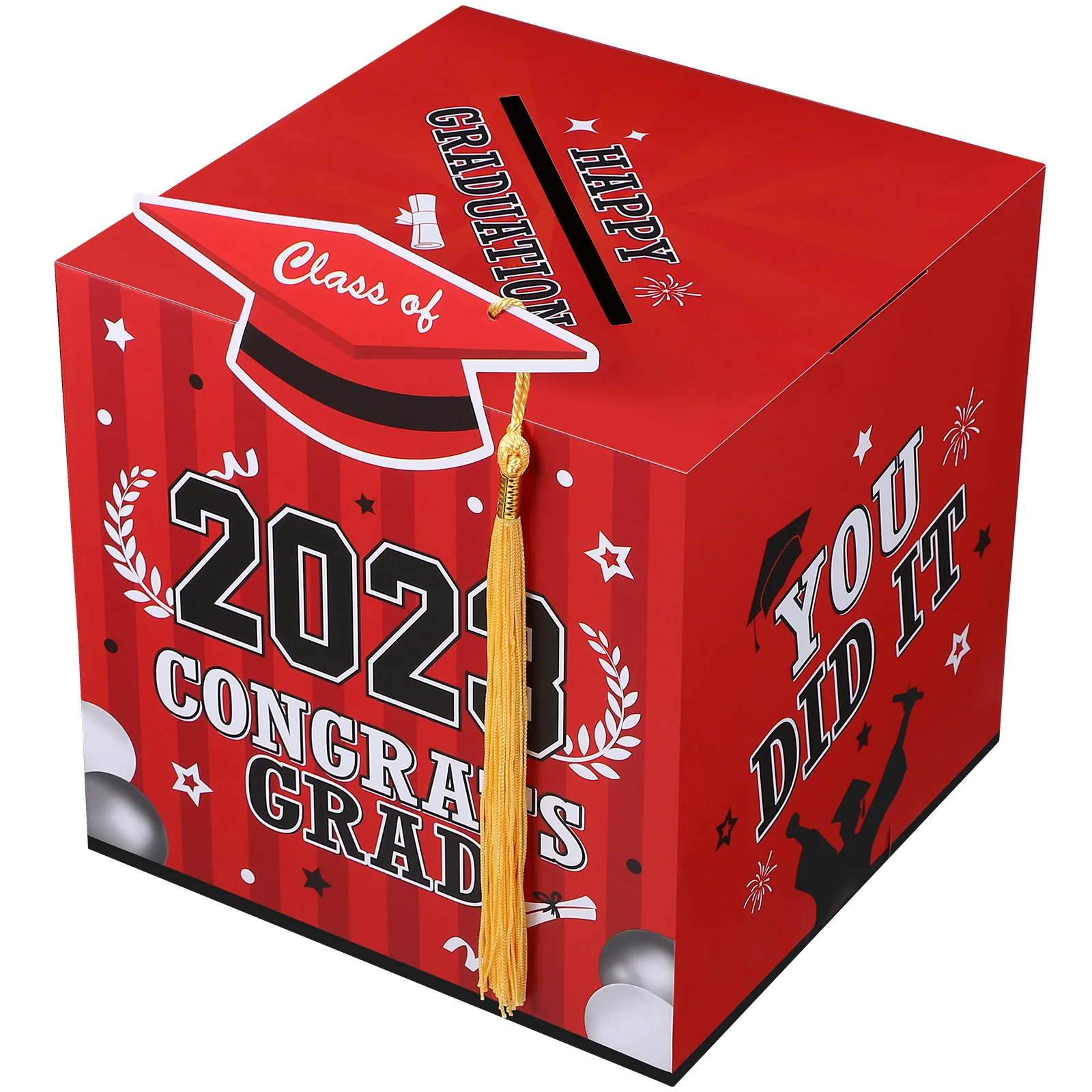 

Box Graduation Grad Party Gift Holder Congrats Graduate Decorations Boxes Supplies Advice Invitation Favors Cap Gradution 2023