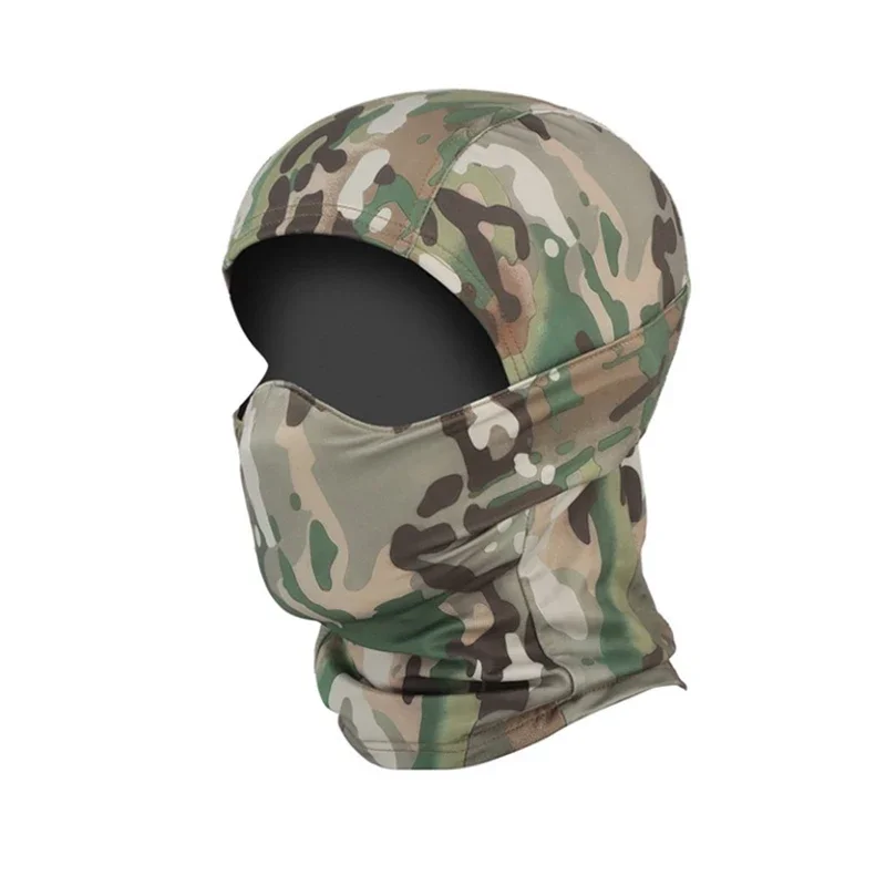 

Tactical Mask Outdoor Head Hood Silicone Half Face Windproof Headgear Hunting CS Game Sunscreen Cap