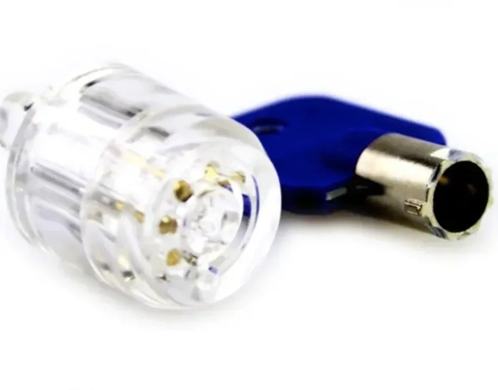 7-контактный сливовый замок прозрачный трубчатый цилиндр замка видимый выбор