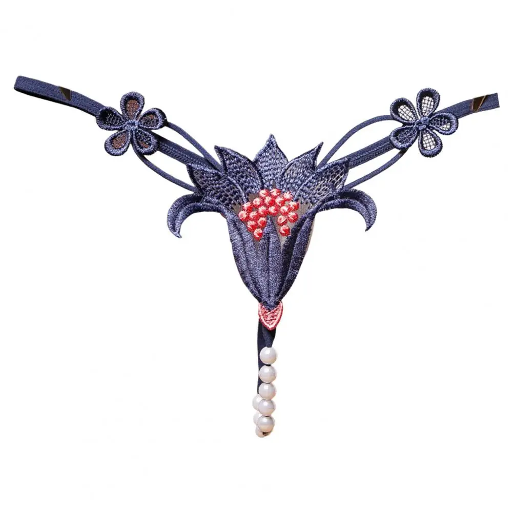 

Trendy Underpants pearl Universal Underwear Pearl Flowers Panties Thong