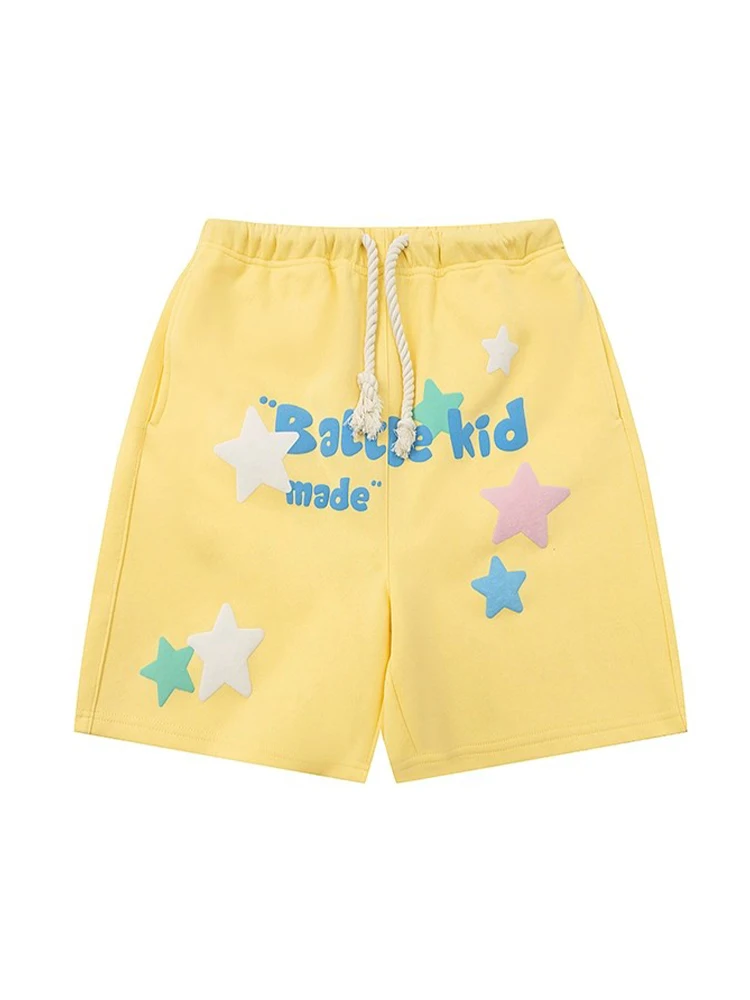 

Шорты QWEEK Y2K женские спортивные, уличная одежда, с принтом звезд, в стиле K-POP, спортивные штаны в стиле Харадзюку, большие размеры, повседневные короткие брюки в стиле хип-хоп, на лето