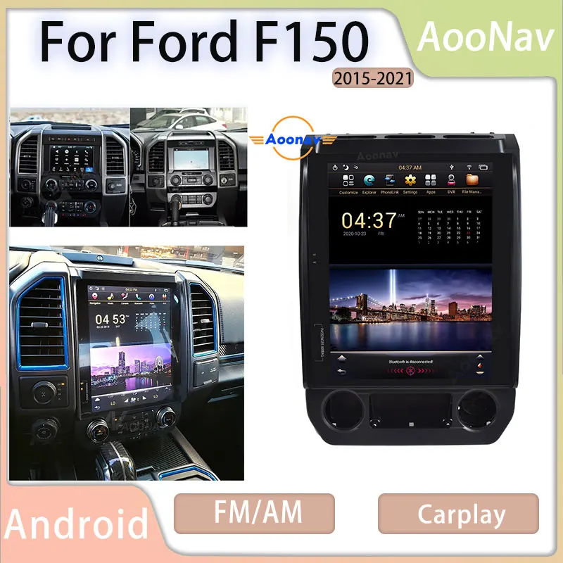 

Tesla Style Car Video Players For Ford F150 2015-2021 Auto Multimedia GPS Navigation Stereo receiver IPS HD Screen Head Unit