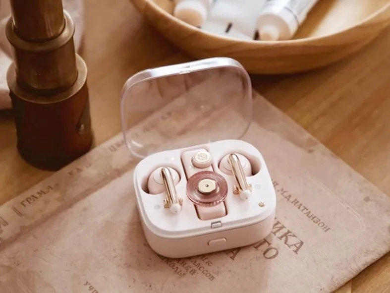 Беспроводные TWS Bluetooth наушники MUZEN Chao ONE Одри Pink Mao King настоящие спортивные