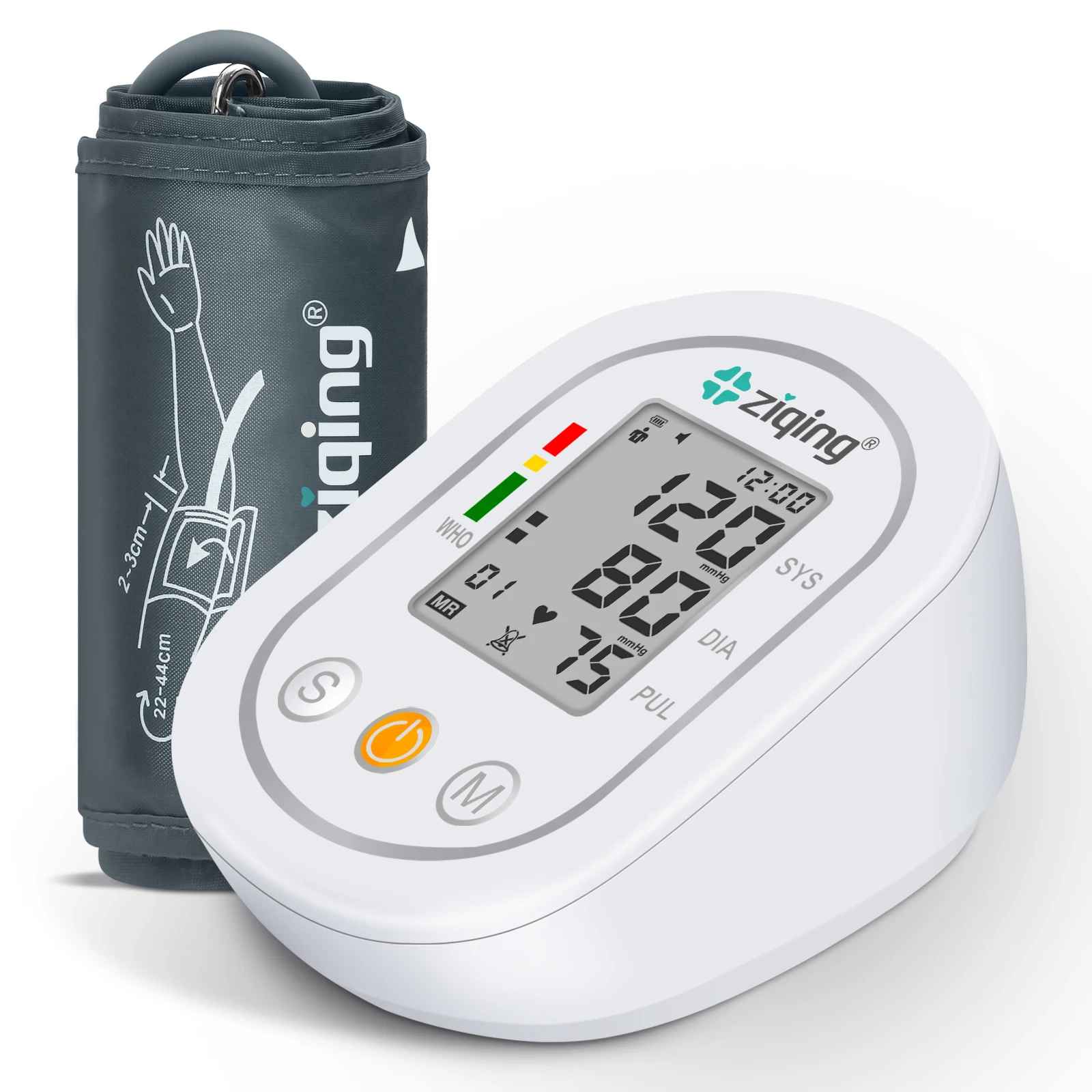 

Портативный прибор для измерения артериального давления Ziqing, цифровой Ручной тонометр, автоматический тонометр, Сфигмоманометр для измерения пульса