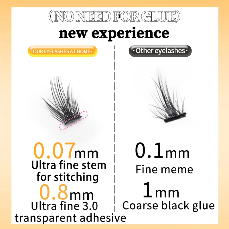 Без клея 6 рядов однорядный красный лотос человеческие накладные ресницы чистое