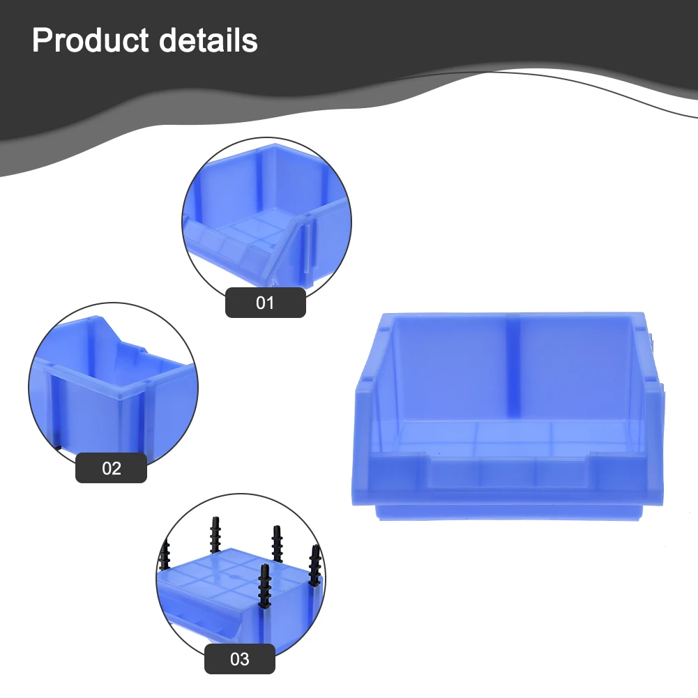 

1pc 180*180*80MM Tool Storage Box For Screw Parts Hardware Classification Workshop Goods Shelves Container Tools