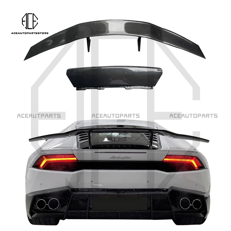 

Задний спойлер M Style из углеродного волокна, заднее крыло для Lamborghini Huracan LP580 LP610 EVO 2014-2021, автомобильный спойлер