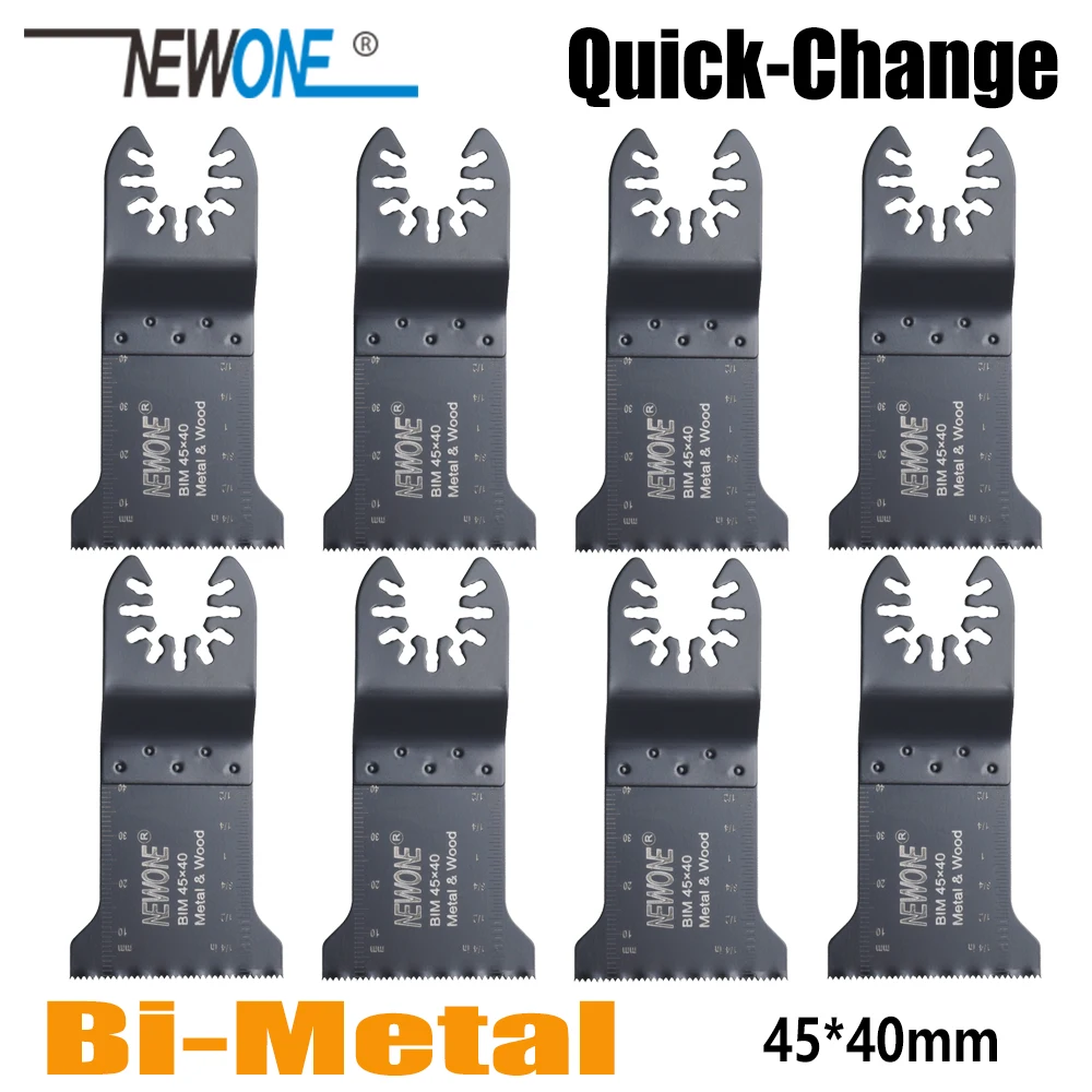 

NEWONE BIM45*40mm Bi-metal Quick-change/Release Saw Blades fit Oscillating Tools multi-function tool for Cutting Metal/Wood