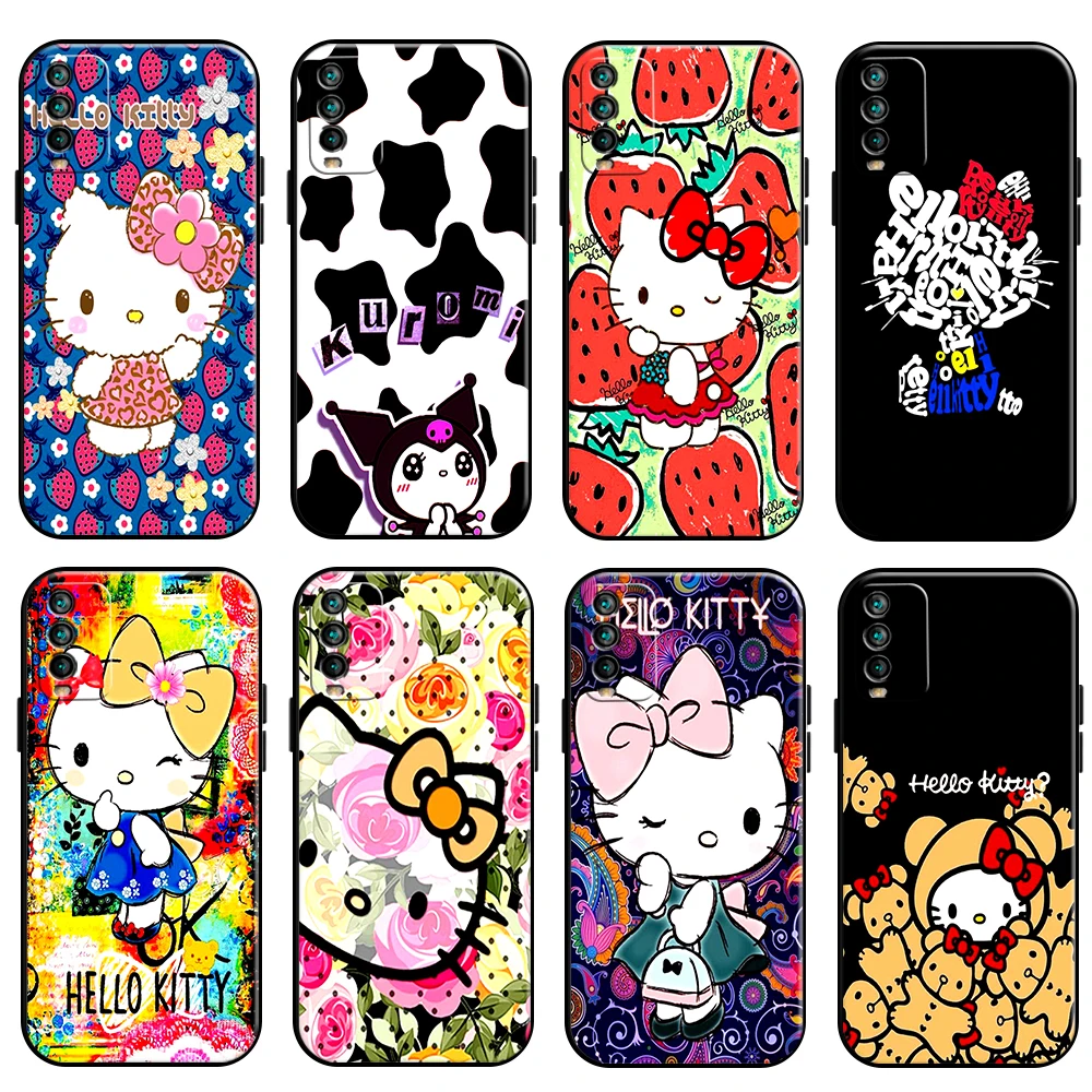 

Cartoon Hello Kitty Phone Case For Xiaomi Redmi Note 10 5G 10S 10T 9 9S 9T 8 8T Pro Redmi 10 9 9AT 9T 9C 8 8A Back
