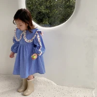 2022 girls spring dress cotton long sleeve cute children princess party dresses baby girls casual clothing kids one piece robe