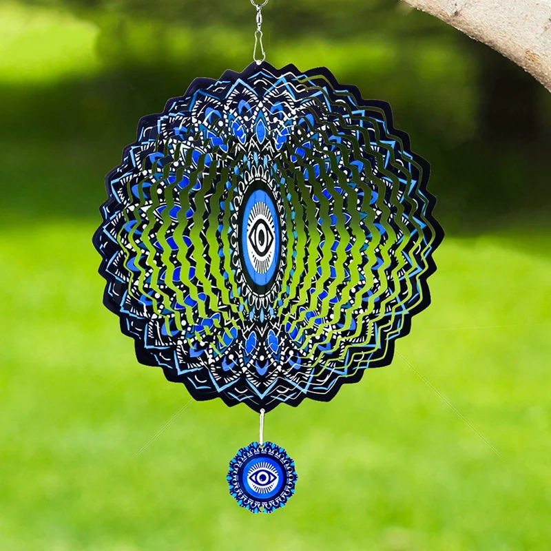 Мандала Глаз Спиннер Металлический 3D Вращающиеся колокольчики Роскошный