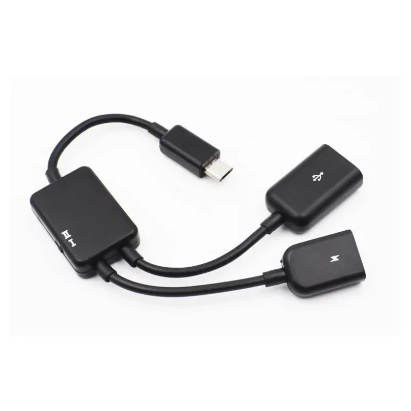 2 в 1 шнур Micro USB OTG концентратор кабель-адаптер питания для мобильного телефона