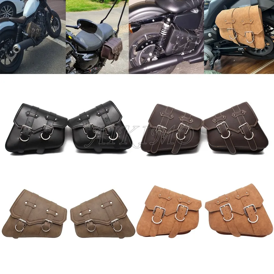 Saddle Bag Pouch For Harley Honda Suzuki Yamaha