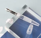 Перьевая ручка с пипеткой Majohn C2, Iridium Fизогнутое перо 0,5 мм1,0 м, полностью прозрачная, вместительная, для хранения чернил, модная ручка