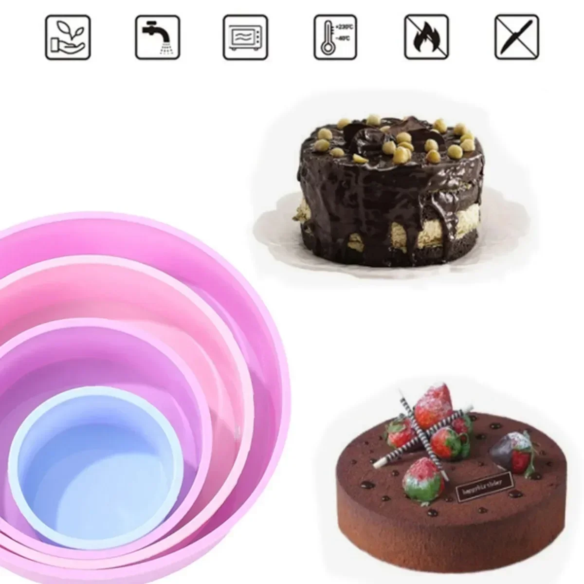 Диагональ 4/6 дюйма искусственная сковорода поднос для выпечки фотоформа