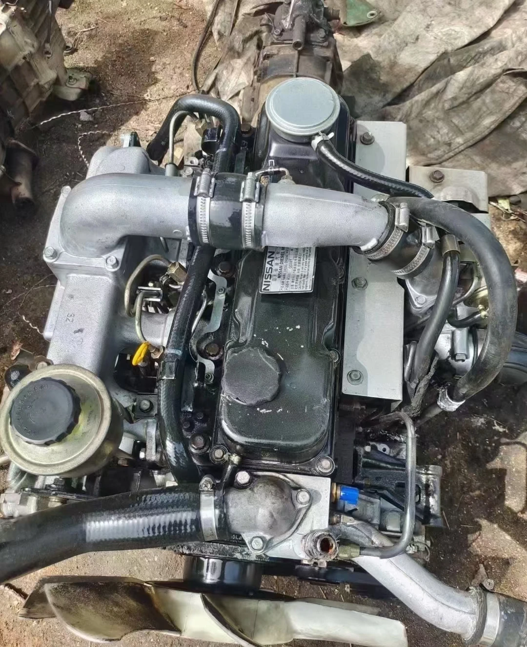 Хорошо используемый оригинальный дизельный двигатель Nissans Qd32 Qd32t с коробкой