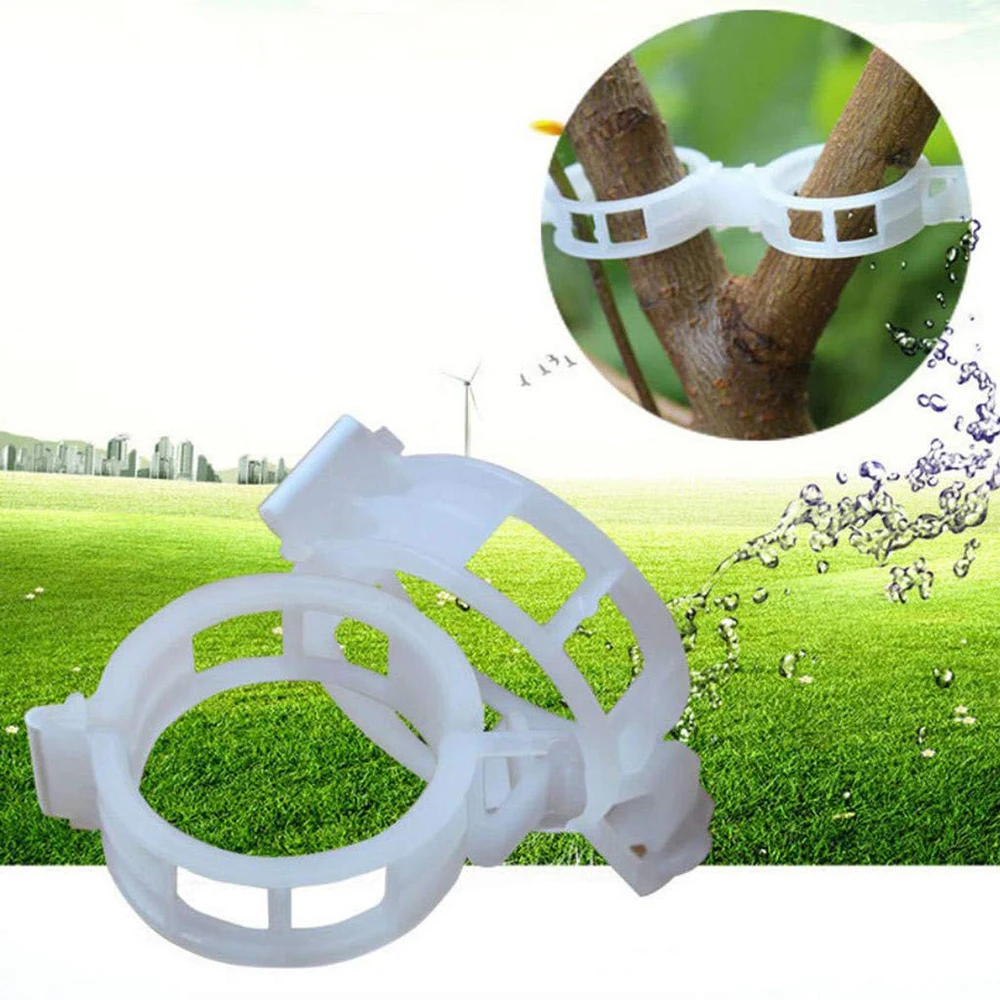 

50/100pcs Plastic Plant Clips Supports Connects Reusable Protection Grafting Fixing Tool Gardening Supplies Ring Fasteners Tool