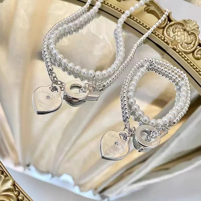 Классический серебряный кулон с цирконовым камнем в форме сердца для женщин