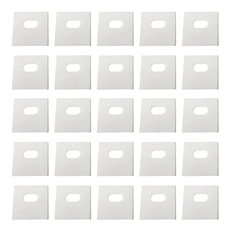 

25 Sets Of Clear Vertical Blind Repair Tabs / Vertical Blind Tabs / Blind Fixers - 50 Total Tabs (25 Sets)