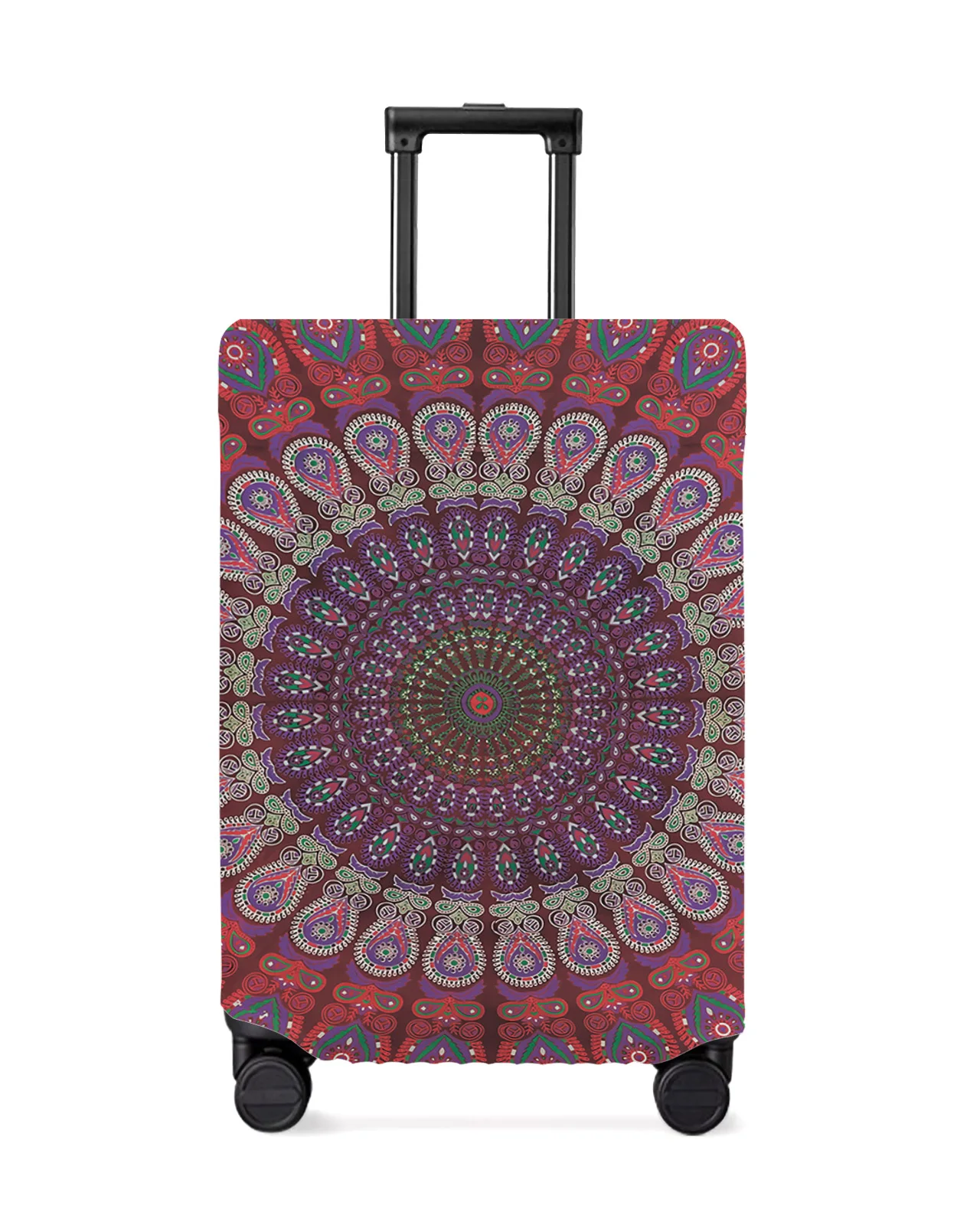 

Mandala Pattern Red Travel Luggage Cover Elastic Baggage Cover For 18-32 Inch Suitcase Case Dust Cover Travel Accessories