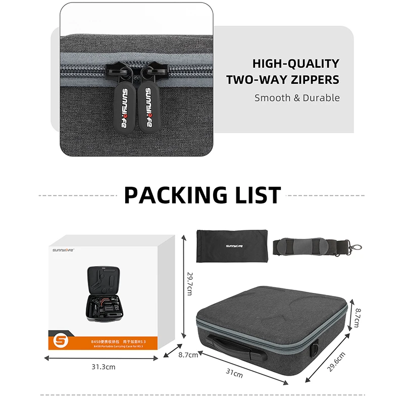 Storage Shoulder Bag Travel Carrying Case Portable Protective Suitcase For Dji Ronin Rs3 Handheld Stabilizer Gimbal  Accessory