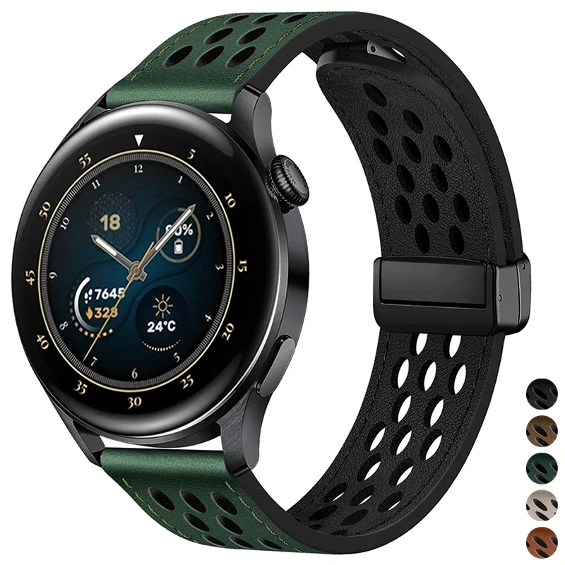 Кожаный Ремешок Для Часов С Магнитной Застежкой