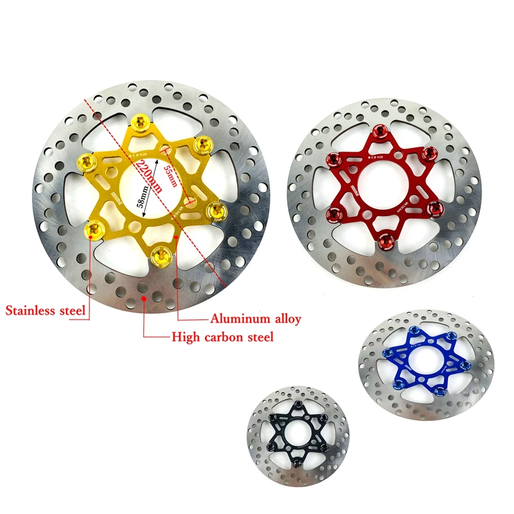 Диск тормозной для мотоцикла Honda MSX125 M3 M5 M6 220 мм с шагом 55 4 отверстия