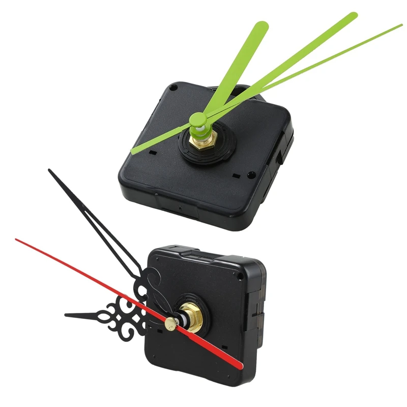 

2 Pcs Modern Quartz Wall Clock Mechanism Movement Repair Replacement Parts