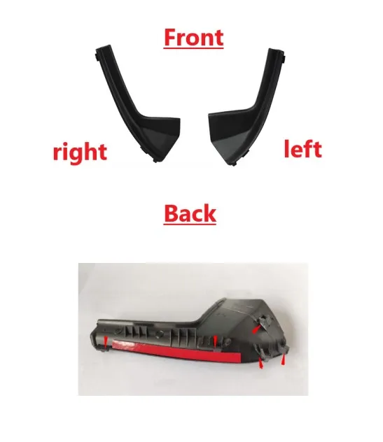 

1 Pair Of Car Exterior Front Windshield Lower Corner For Nissan Tiida 05-10 Front Windshield Lower Corners Foil Board Decorative