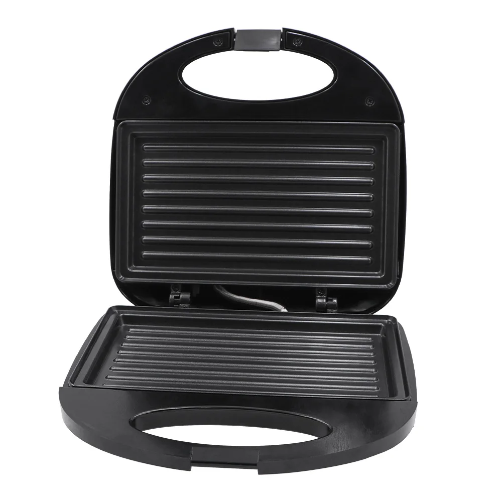 Electric Commercial Panini Press Grill Sandwich Maker Non-stick Coated Plates Panini Grill Sandwich Maker Toaster images - 6