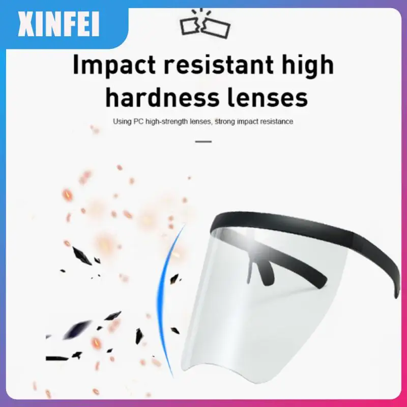 

Adult And Child Faceshield One-piece Oversized Lens Anti Droplet Dust-proof Anti-UV Safety Facemask Onion Goggles Kitchen Goggle