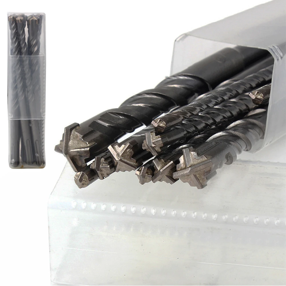 

4/5/6/7/8/9pcs Cross Tip 160mm SDS Plus Drill Bit Set Electric Hammer Masonry Drill Bits for Masonry Concrete Rock Stone bits