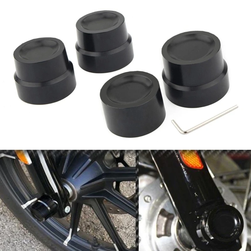 

Aluminium Alloy Front Rear Nut Cover Accessories for Sportster 883 1200 Street 500 750-Motorcycle 1 Pair