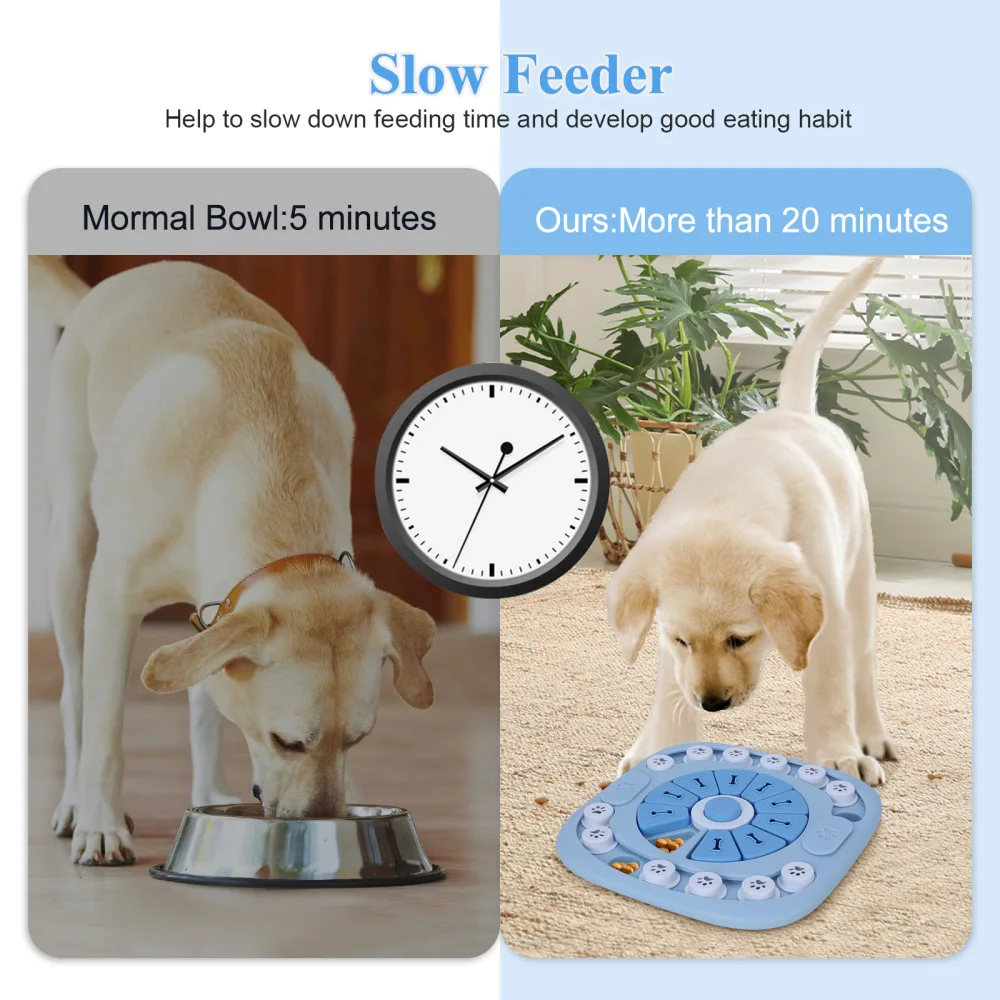 

Activity Funny Dog Puzzle Toys, Interactive Puppy Dog Food Treat Slow Feeder Toys for IQ Activity Training, Mental Enrichment an