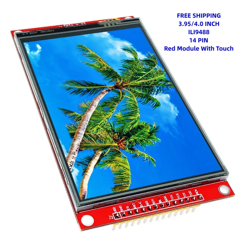 3 95/4 0 дюймов [Бесплатная доставка] ILI9488 Заводская Электроника 480*320 TFT дисплей 14PIN
