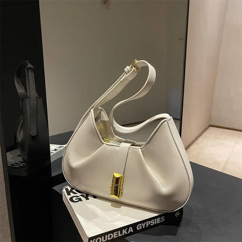 

Brand Designer Shoulder Bags for Women 2023 Summer Ladies Pleated Dumpling Pack Trends Handbag Purse Travel Fashion Underarm Bag