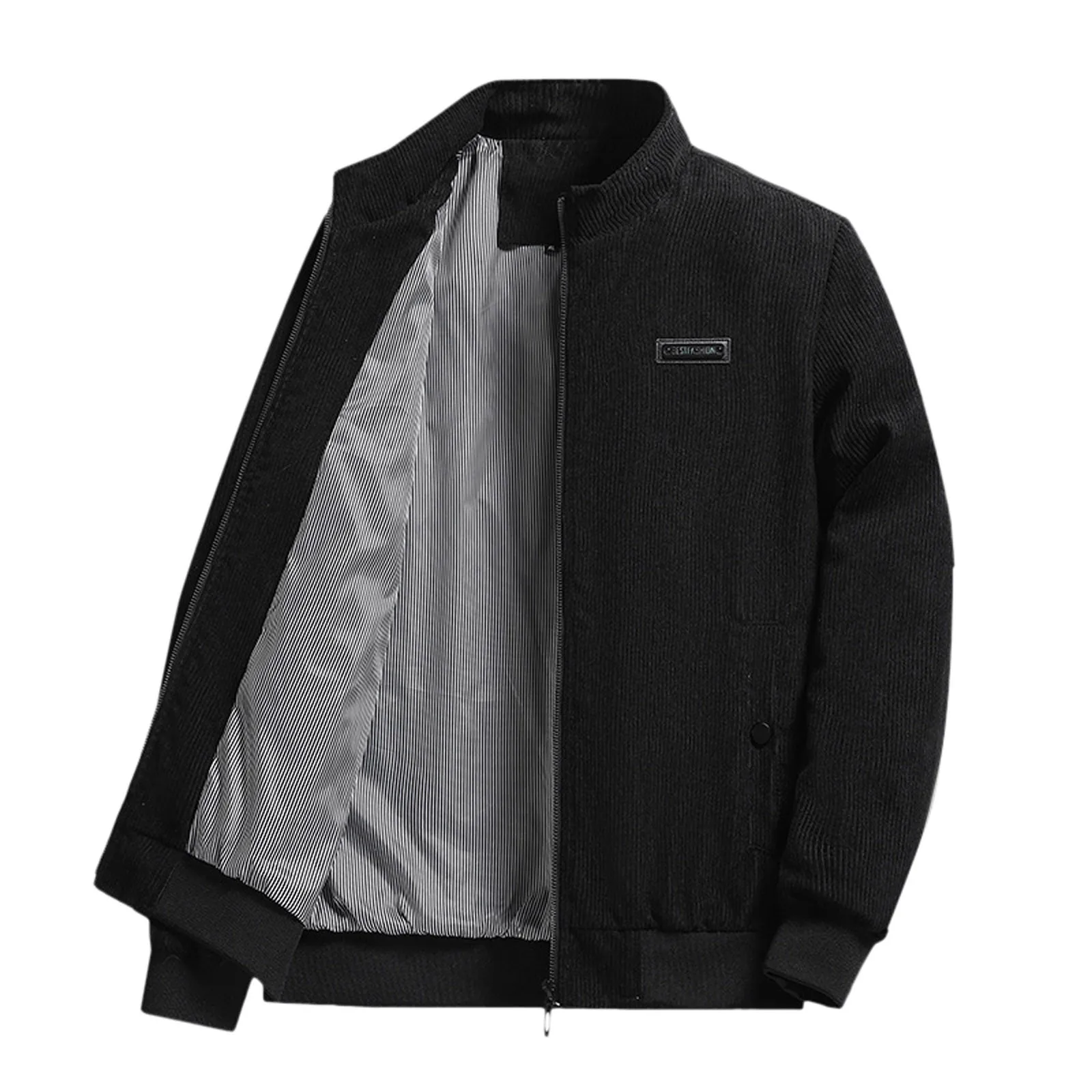 Мужская куртка пальто толстая вельветовая рубашка зимняя теплая с длинными