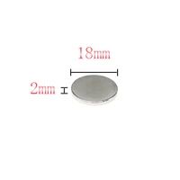 510203050100pcs 18x2 mm round rare earth neodymium magnet n35 strong powerful magnets 18x2mm permanent magnet disc 182