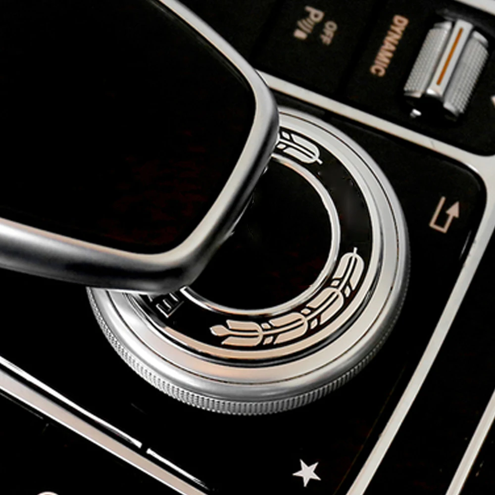 

Black Car Interior Sticker 47mm Center Console Sticker for Mercedes Benz W212 W205 C200 E300 GLC Mercedes Multimedia Sticker